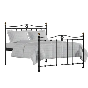 Tulsk ijzeren bed in zwart met matras - Thumbnail