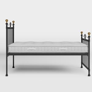 Tulsk iron/metal bed in black with Juno mattress - Thumbnail