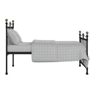 Tulsk iron/metal bed in black with Juno mattress - Thumbnail