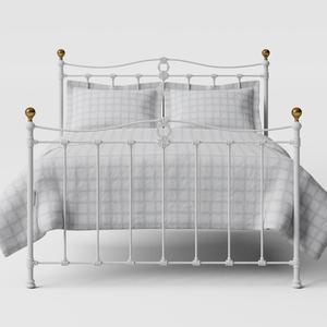 Tulsk iron/metal bed in white - Thumbnail