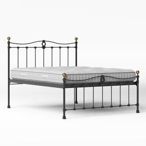 Tulsk Low Footend iron/metal bed in black with Juno mattress - Thumbnail