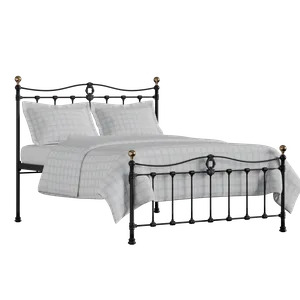 Tulsk Low Footend iron/metal bed in black with Juno mattress - Thumbnail