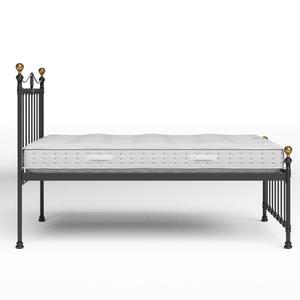 Tulsk Low Footend iron/metal bed in black with Juno mattress - Thumbnail