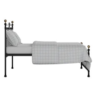 Tulsk Low Footend iron/metal bed in black with Juno mattress - Thumbnail