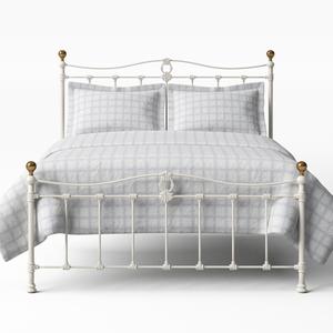 Tulsk Low Footend iron/metal bed in ivory - Thumbnail