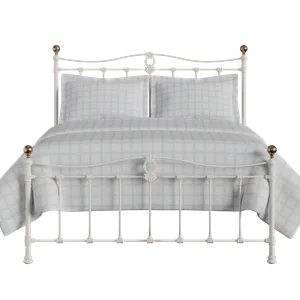 Tulsk Low Footend iron/metal bed in ivory - Thumbnail