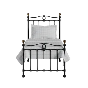 Tulsk Low Footend cama individual de metal en negro - Thumbnail