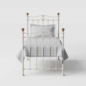 Tulsk iron/metal single bed in ivory - Thumbnail