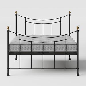 Virginia lit en métal noir avec matelas - Thumbnail