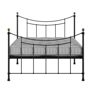 Virginia ijzeren bed in zwart met matras - Thumbnail