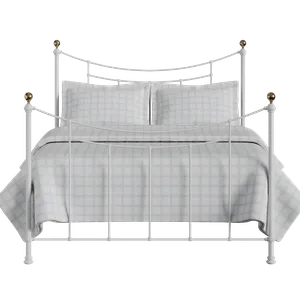 Virginia iron/metal bed in white - Thumbnail