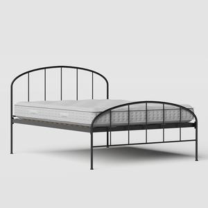Waldo iron/metal bed in black with Juno mattress - Thumbnail