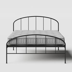 Waldo iron/metal bed in black with Juno mattress - Thumbnail