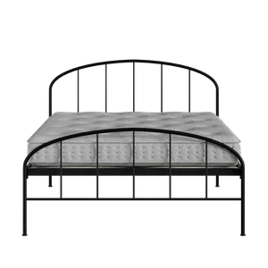 Waldo iron/metal bed in black with Juno mattress - Thumbnail