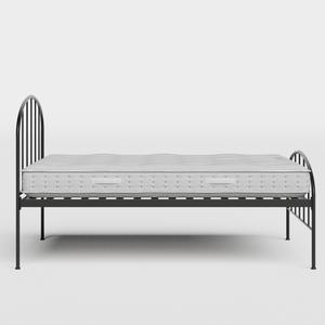 Waldo iron/metal bed in black with Juno mattress - Thumbnail