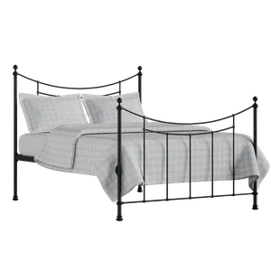 Winchester iron/metal bed in black with Juno mattress - Thumbnail