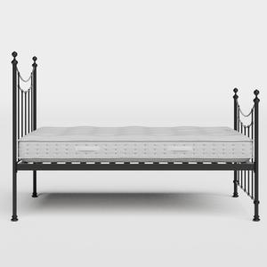 Winchester iron/metal bed in black with Juno mattress - Thumbnail