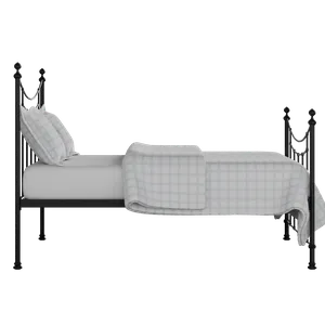 Winchester lit en métal noir avec matelas - Thumbnail