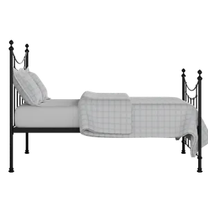 Winchester iron/metal bed in black with Juno mattress - Thumbnail