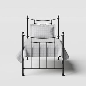 Winchester iron/metal single bed in black - Thumbnail