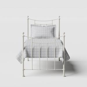 Winchester iron/metal single bed in ivory - Thumbnail