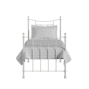 Winchester iron/metal single bed in ivory - Thumbnail