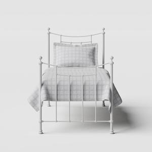 Winchester iron/metal single bed in white - Thumbnail