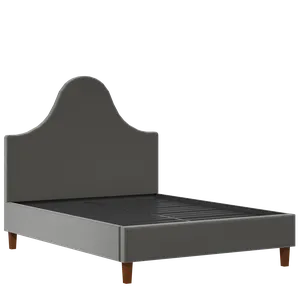 Beverley upholstered bed in iron fabric - Thumbnail