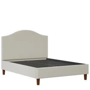 Burley Slim upholstered bed in oatmeal fabric - Thumbnail