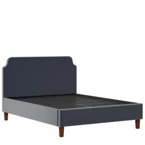 Charing Slim upholstered bed in oxford blue fabric - Thumbnail