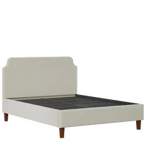 Charing Slim upholstered bed in oatmeal fabric - Thumbnail