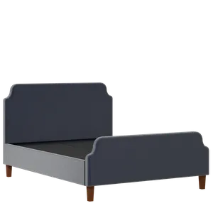 Charing upholstered bed in oxford blue fabric - Thumbnail