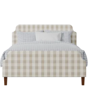 Charing upholstered bed in Romo Kemble Putty fabric - Thumbnail