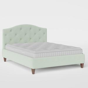Daniella Deep Buttoned upholstered bed in duckegg fabric - Thumbnail