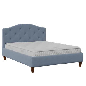 Daniella Deep Buttoned stoffen bed in blauw - Thumbnail