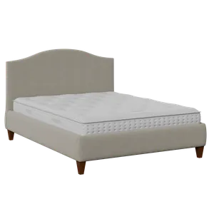 Daniella upholstered bed in grey fabric - Thumbnail
