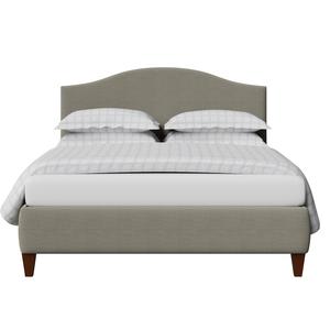 Daniella cama tapizada en tela gris - Thumbnail