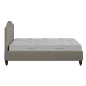 Daniella upholstered bed in grey fabric with Juno mattress - Thumbnail