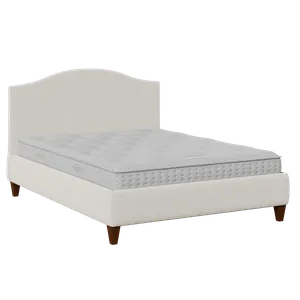Daniella upholstered bed in mist fabric - Thumbnail