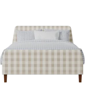 Hanwell upholstered bed in Romo Kemble Putty fabric - Thumbnail