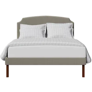 Kobe Upholstered letto imbottito con tessuto grigio - Thumbnail