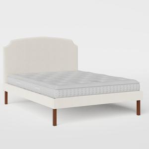 Kobe Upholstered upholstered bed in mist fabric - Thumbnail