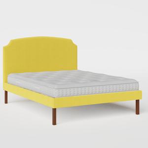 Kobe Upholstered upholstered bed in sunflower fabric - Thumbnail