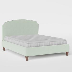 Lide with Piping upholstered bed in duckegg fabric - Thumbnail