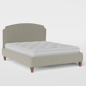 Lide with Piping cama tapizada en tela gris - Thumbnail