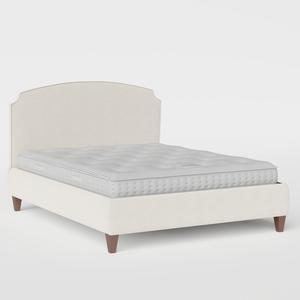 Lide with Piping upholstered bed in mist fabric - Thumbnail
