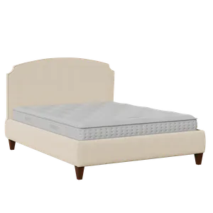 Lide with Piping cama tapizada en tela natural - Thumbnail