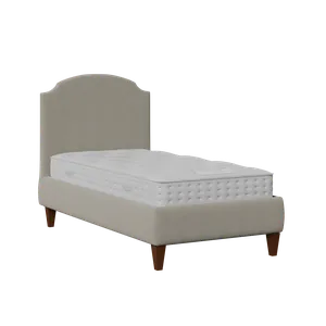 Lide cama individual tapizada en tela gris - Thumbnail