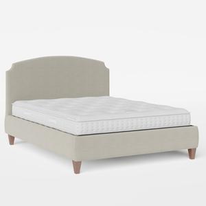 Lide upholstered bed in grey fabric - Thumbnail