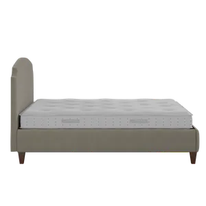 Lide cama tapizada en tela gris con colchón - Thumbnail